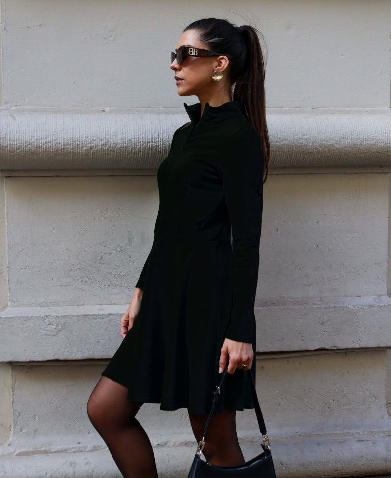 Minikleid Passepartout schwarz