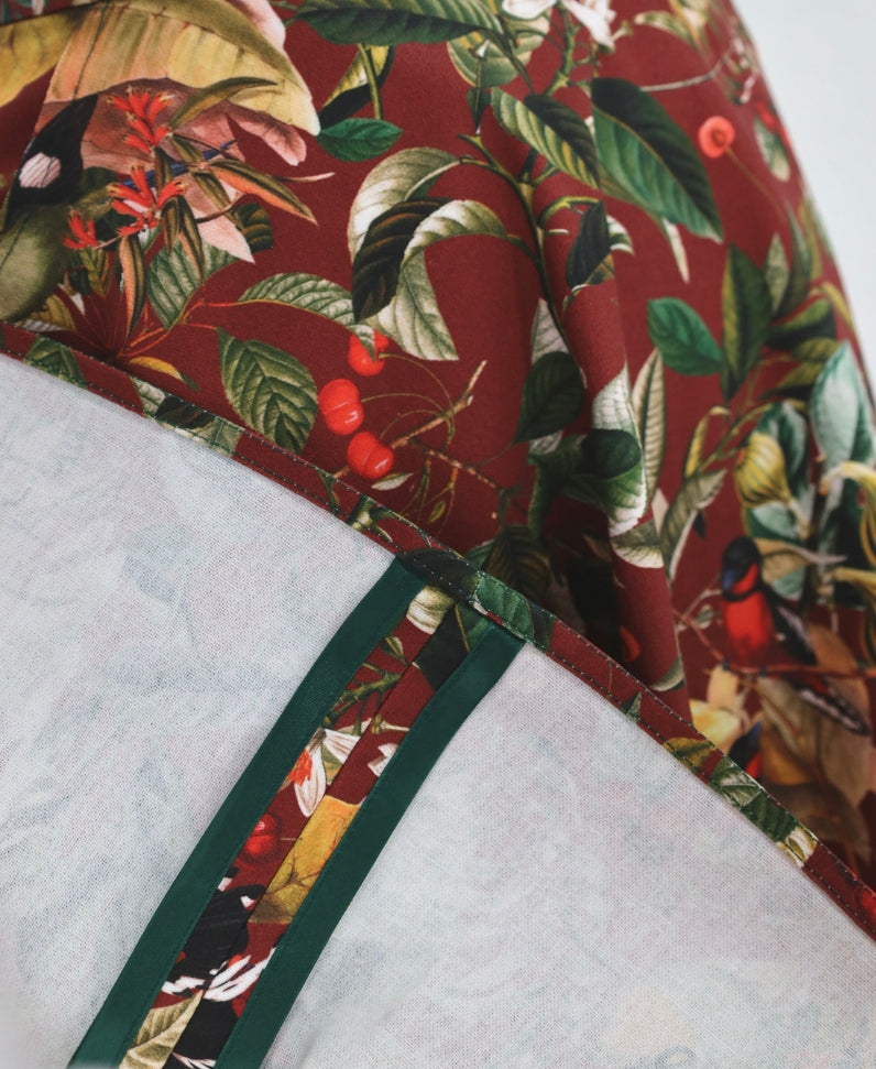Midirock Birds bordeaux mit Taschen