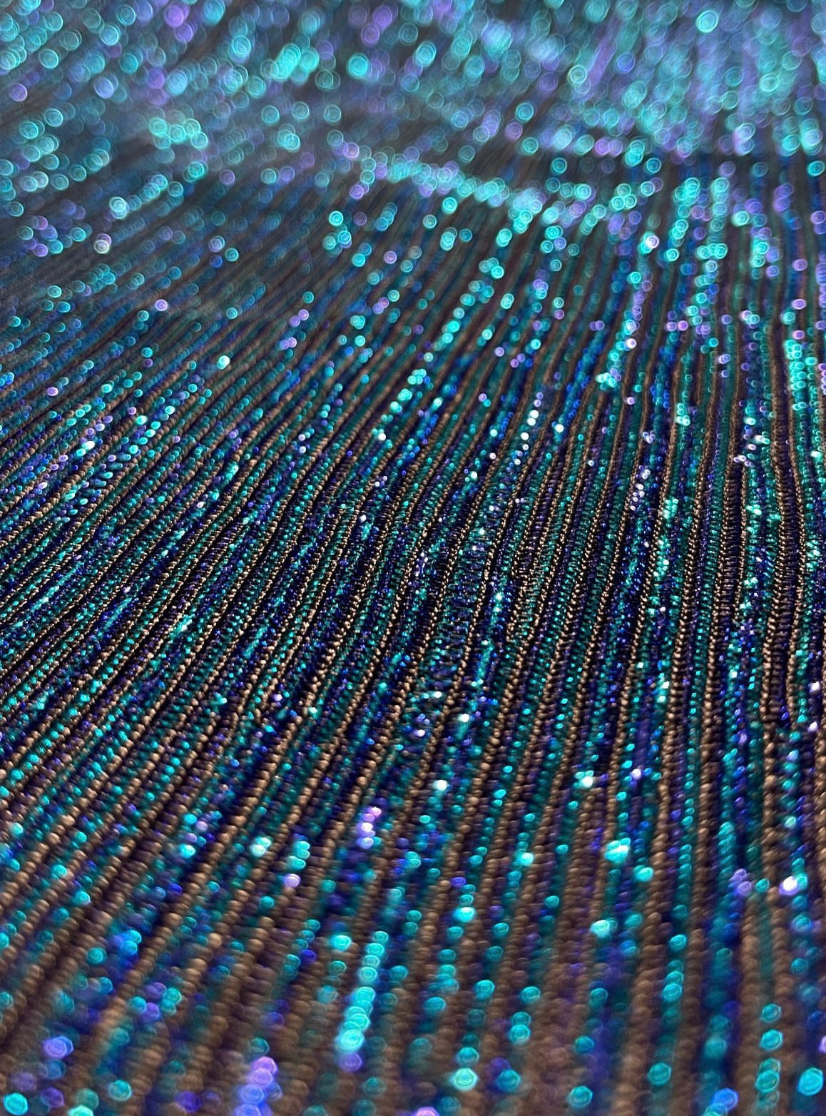 Minirock Glitzer blau/schwarz