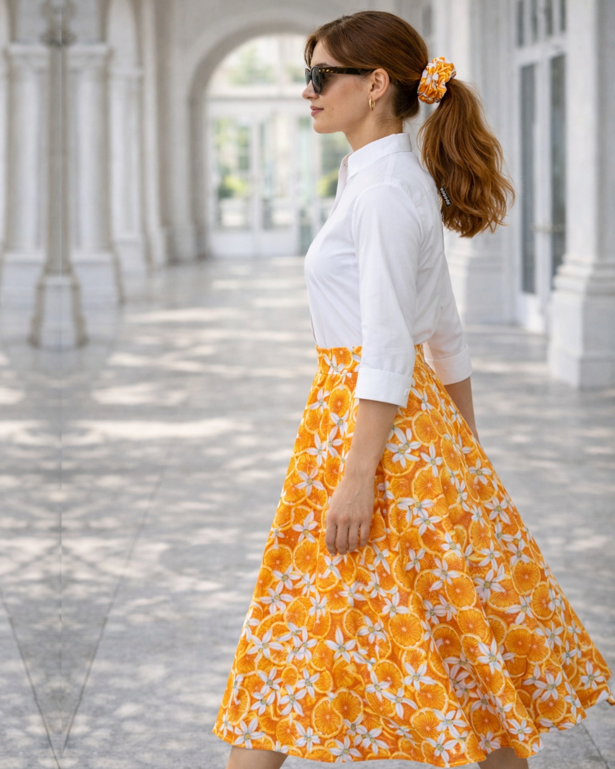 orange scrunchie