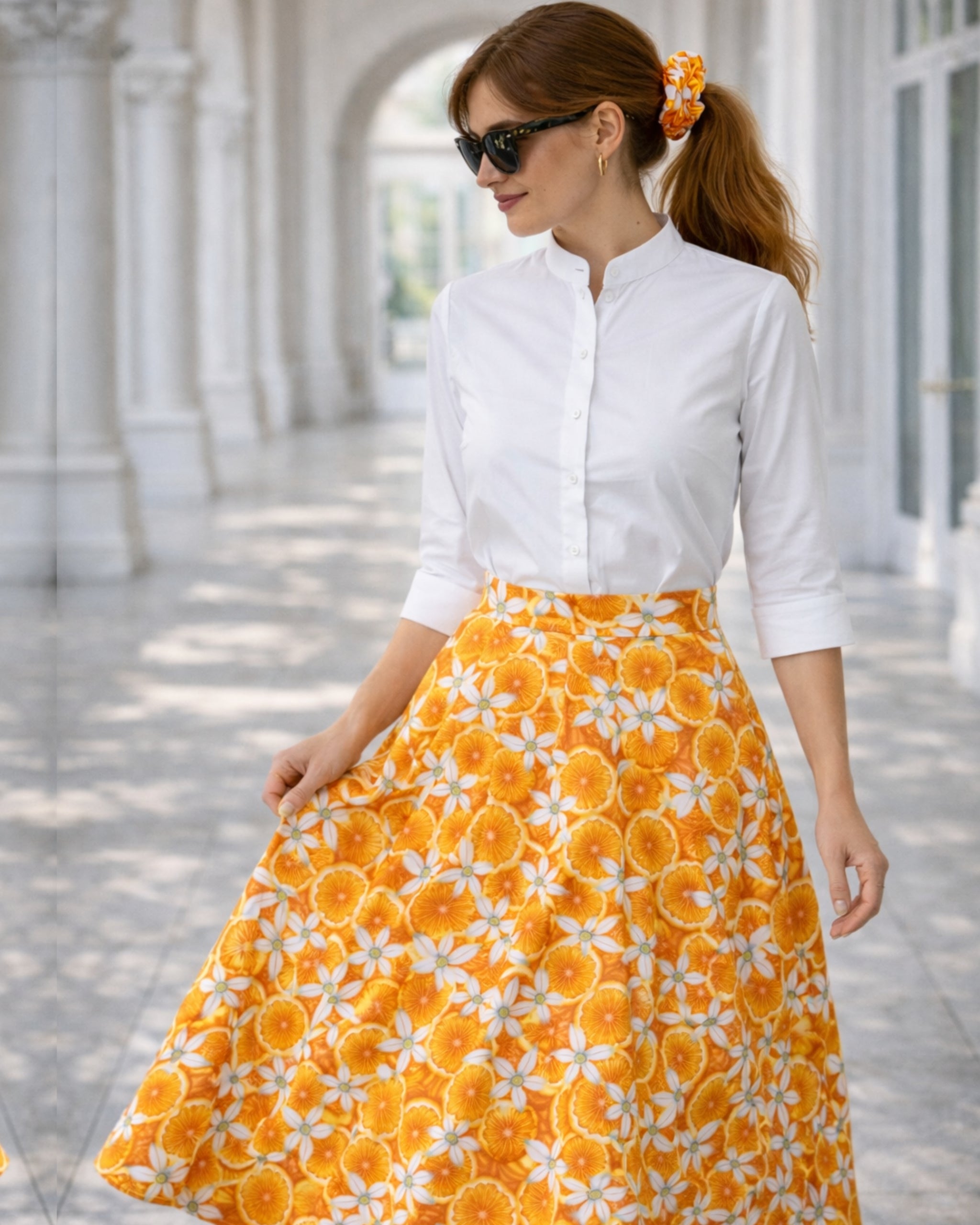 Scrunchie orangen