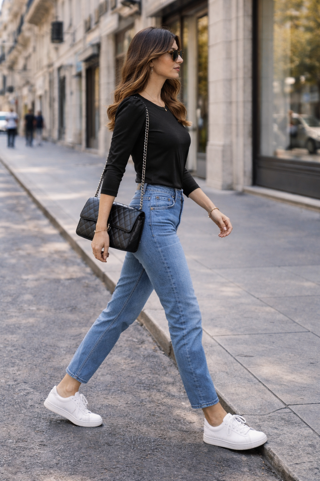 Oberteil mit 3/4 Pufferärmeln